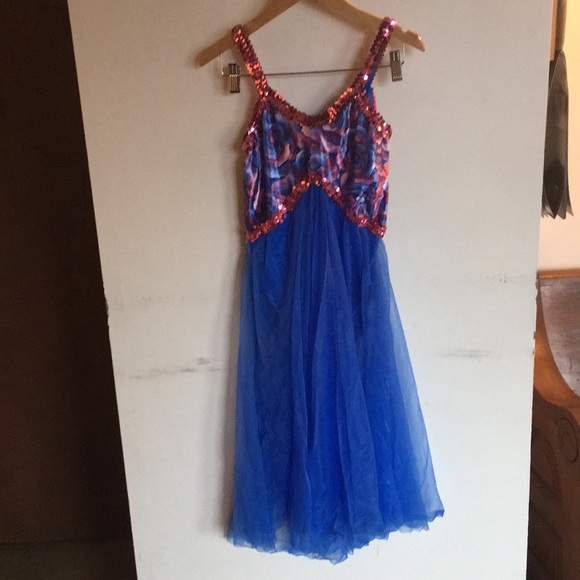 Costumes Blue And Pink Lyrical Dance Dress Poshmark
